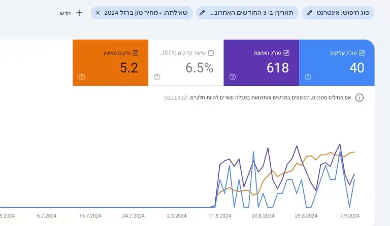 תוצאות מהירות קידום אתרים